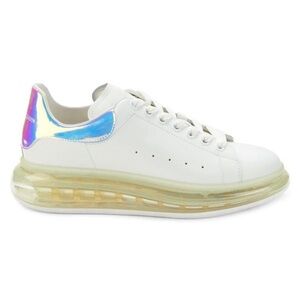 Alexander McQueen Oversized Sneaker White Multi iridescent Clear Sole EU 38.5